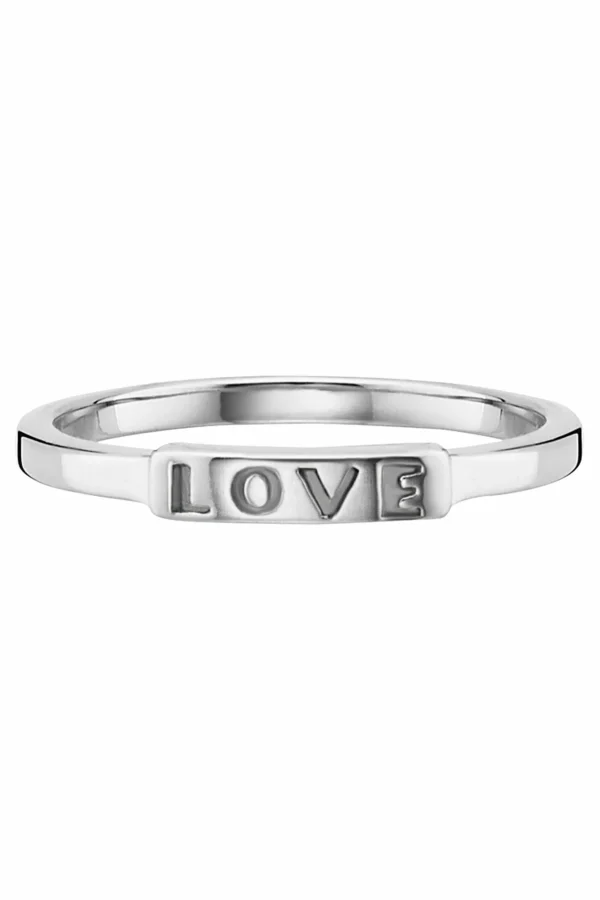 Ring 925/- Sterling Silber rhodiniert Love