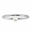 Ring 925/- Sterling Silber rhodiniert Perle