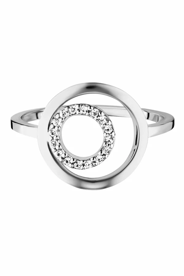 Ring 925/- Sterling Silber rhodiniert Topas