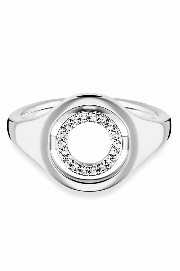 Ring 925/- Sterling Silber rhodiniert Topas