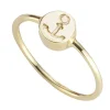 Ring 925/- Sterling Silber vergoldet Anker