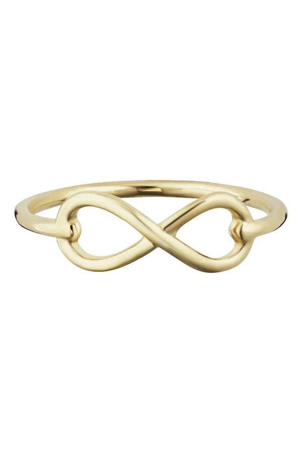 Ring 925/- Sterling Silber vergoldet Infintity