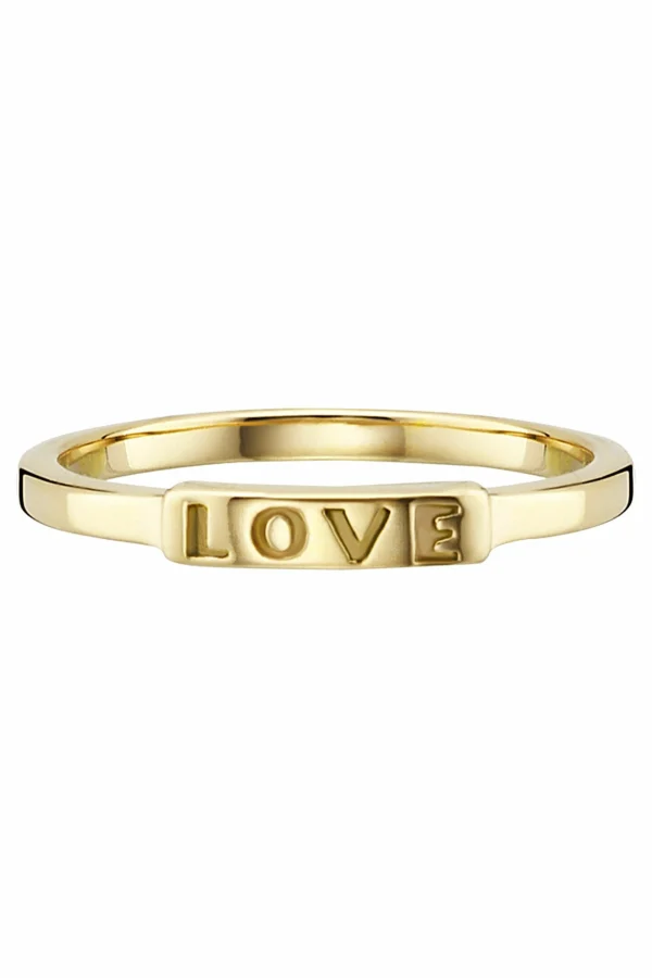 Ring 925/- Sterling Sillber vergoldet LOVE