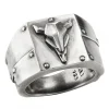 Ring Silber 925 oxidiert Stierkopf