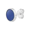 Single-Ohrstecker 925 Silber rhodiniert Lapislazuli